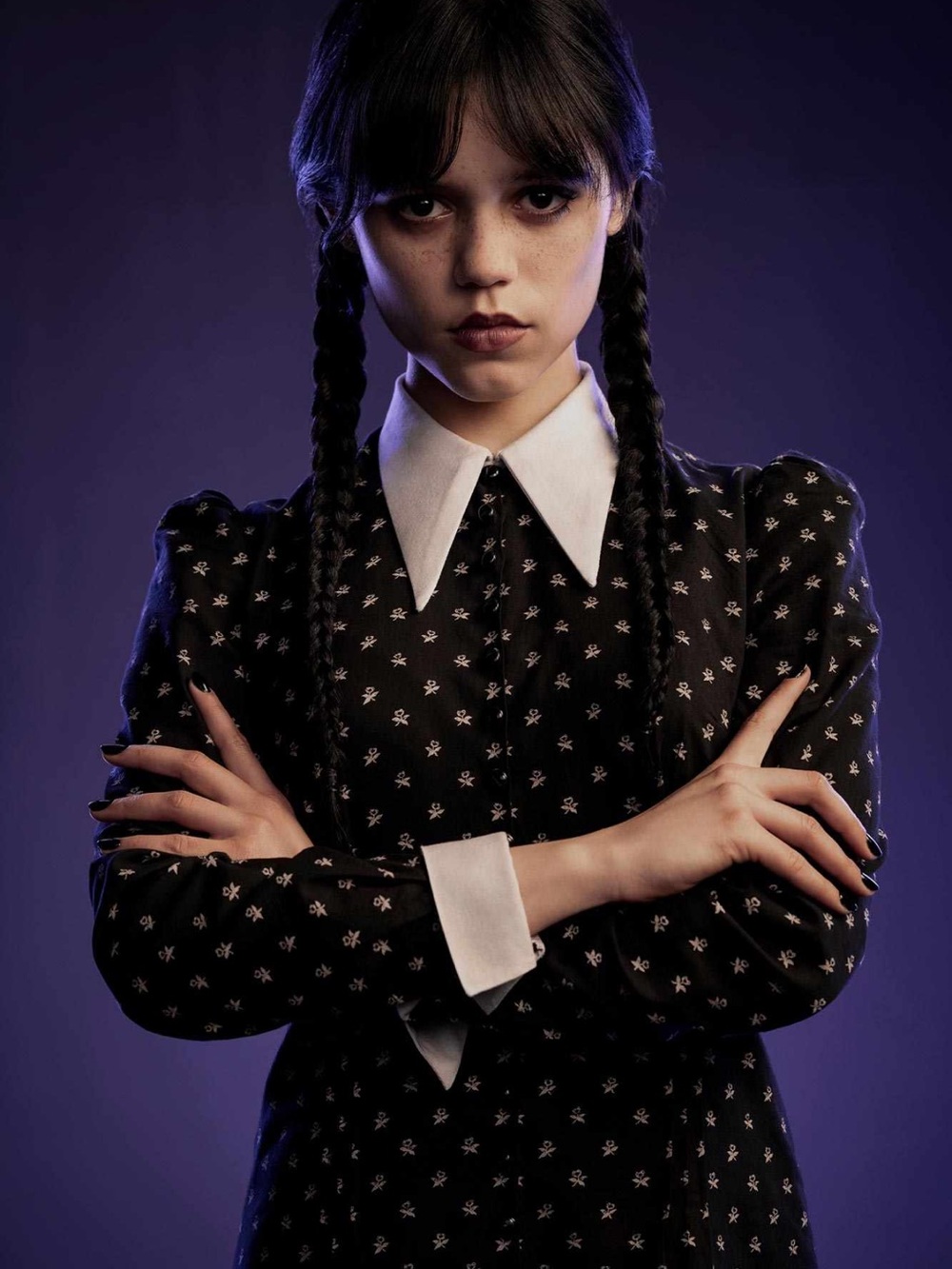 Wednesday Skull and Crossbones dress and Wig Halloween/Cosplay XL